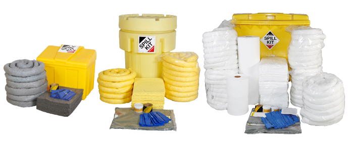 Locker Spill Kits, Overpack Spill Kits and Large Wheeled Spill Kits