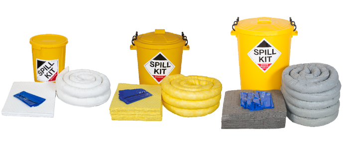 Round Drum Spill Kits with weather tight lid, Fuel tank Spill Kits
